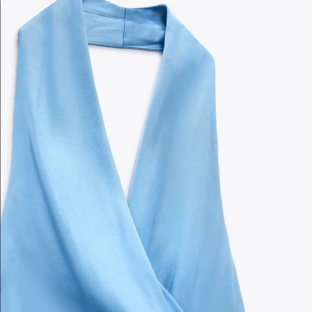 Zara Satin Effect Midi Dress - Picture 13 of 14